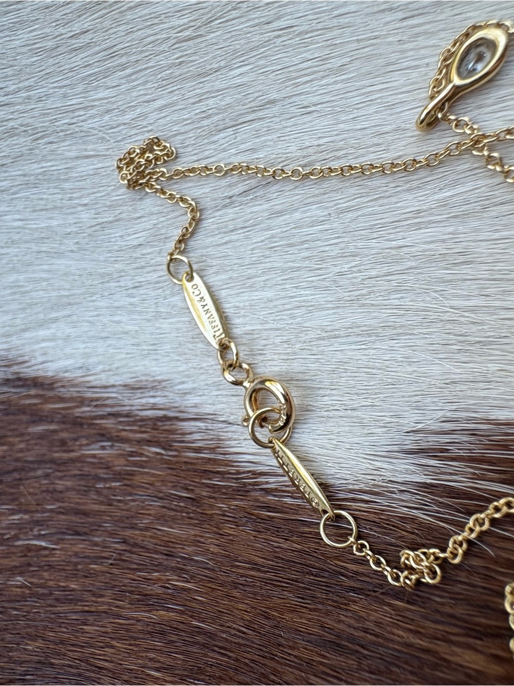 Tiffany & Co. Elsa Peretti Diamonds by the Yard Pendant Necklace - Yellow Gold - Picture 9 of 12
